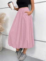 Womens Loose Bloom-Shape Skirt