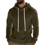 Mens Fleece Long-Sleeve Pullover Hoodie