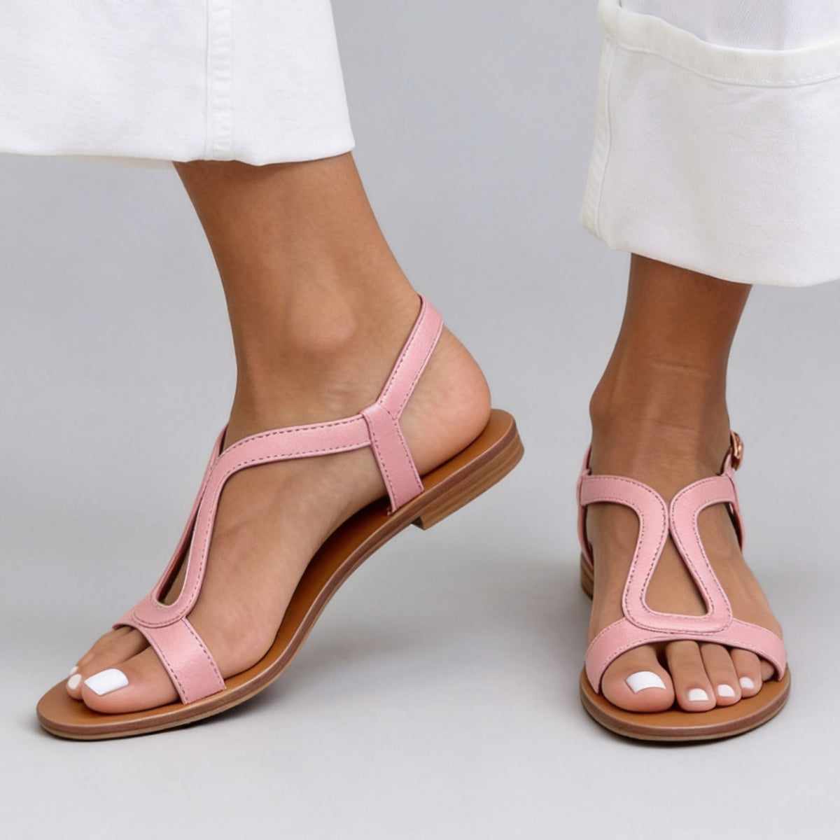 Casual Flat Large-size Open-toe Strap Beach Sandals