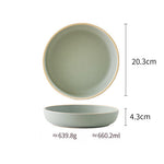 Pure Color Matte Ceramic Plate