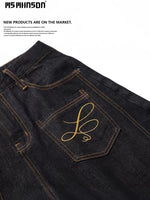 Street-style Couples Loose-fitting Wide-leg Capri Pants