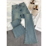 High-waisted, Slim-fit, Stretchy, Figure-flattering, Versatile Horseshoe-cut Jeans