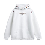 INS Ethnic-style Textured Embroidery Heavyweight Hooded Sweatshirt