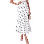 Bohemian A-line High-waisted Chic Silk Midi Dress For Women