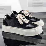 Men Chunky Platform Heighten Casual Skate Sneakers