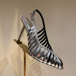 Pointed-toe Stiletto Hollow-out Sandals For Women