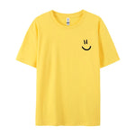Mens Casual Loose-fit Short-sleeve Top