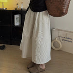 Figure-flattering High-waisted Patchwork A-line Skirt