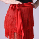 New-style Latin Dance Outfit Womens Tassel Skirt