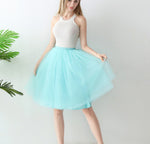 European And American High-waisted Mesh Skirt