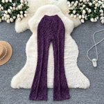 Pure And Alluring Versatile Thin Sheer Lace Pants Casual And Tight-fit