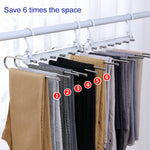 Multifunctional folding pants rack