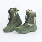 British-style High-top Camouflage Outdoor Shoes, Wear-resistant And Non-slip Hiking Boots