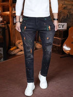 B2 - Non-elastic Small Straight-leg Pants