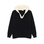 Casual V-neck Hooded Sweater For Men And Women