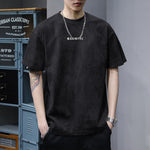 Retro Suede-Feel Short-Sleeve T-Shirt For Men