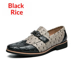 Mens Casual Leather Shoes With A Pattern