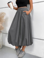 Womens Loose Bloom-Shape Skirt