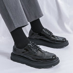 Business Formal Britishstyle Glossy Heightincreasing Leather Shoes