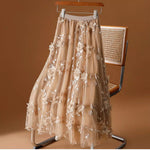 Mid-length High-waisted A-line Ultra-fairy Skirt