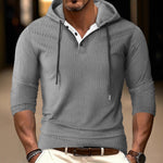 Fallwinter Long-sleeve Casual Sports Hoodie With Drawstring