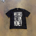 Only Care About Money Printed Couples Loose-fitting Short Sleeves