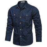 Unbranded Pure Cotton Workwear Long-sleeve Shirt