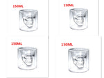 Skull Skull Double Transparent Glass