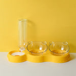 Pet Supplies Cat Double Bowl Automatic Drinking Water