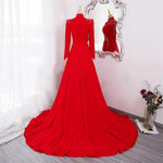 New Long Sleeve Formal Evening Party Dress