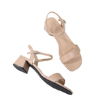 Plus-size Chunky-heel Strappy High-heeled Sandals
