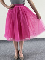 European And American High-waisted Mesh Skirt