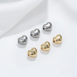 Double-sided Through-hole Heart Spacer Pendant For DIY Bracelet Jewelry