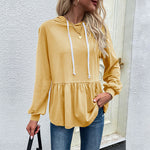 Designer-style Pullover Hoodie In Solid Color