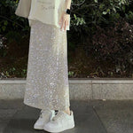 Versatile Sheath High-waisted Figure-flattering Sequin Dress