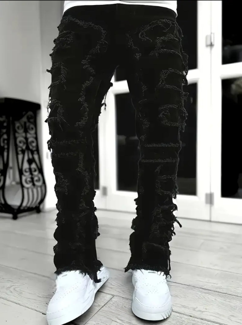 Shanxi Stretchy Slim Straight Pants