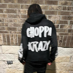 Printed Loose-fit Gothic Streetwear Brand Patchwork Sports Hoodie