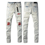 Fashionable American-style Mens Slim-fit Jeans