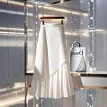 Fashionable White A-line Long Skirt