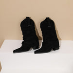 Western Cowboy Boots With High Heels For Export