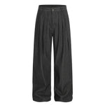 Mens Fashionable Casual Solid-Color Straight-Leg Pants
