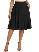 Commuter Slimming Skirt With Pockets For Women
