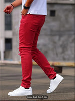 Shanxi Stretchy Slim Straight Pants