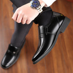Spring Men's Leather Shoes  Plus-size