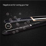Professional Hair Straightener Curler Hair Flat Iron Negative Ion Infrared Hair Straighting Curling Iron Corrugation LED Display