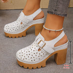 Plus-size Headband Metal Hollow-out Sandals