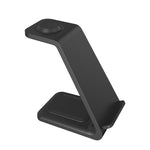 3-in-1 Multi-functional Upright Mobile Phone Holder Dual Coil Wireless Charger