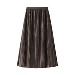 French-style Lace And Mesh Patchwork High-Waisted Elastic Waist Skirt