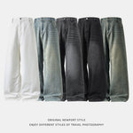 Retro-fit High-street Washed-and-distressed Jeans