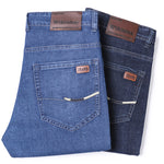 Mens Casual Loose-Fit Stretch Denim Shorts